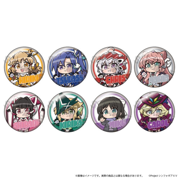 『戦姫絶唱シンフォギアXV』缶バッジ01/トレーディング(全8種)(ここぺたver.)【BOX】