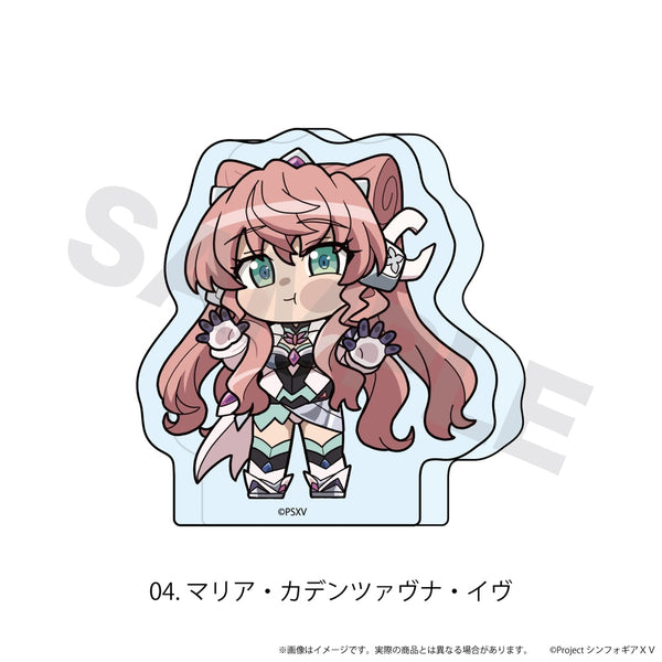 『戦姫絶唱シンフォギアXV』ミニアクリルブロック04/マリア・カデンツァヴナ・イヴ(ここぺたver.)