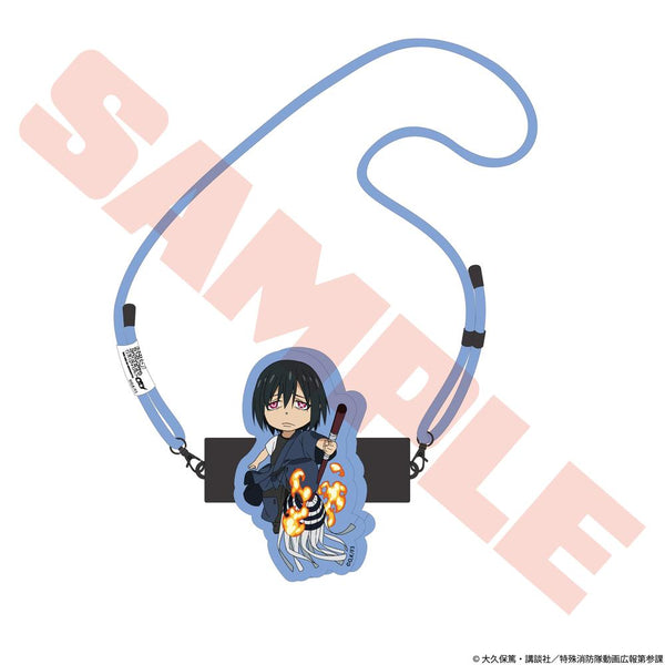 『炎炎ノ消防隊 参ノ章』ちびキャラスマホクリップ&ショルダーストラップ 新門紅丸