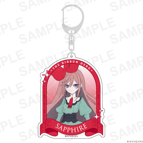 『THE RIBBON HERO リボンヒーロー』アクリルキーホルダー サファイア(私服)