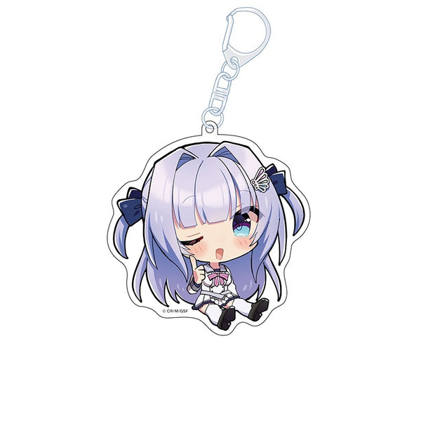 "9-nine- Ruler's Crown" Petan-musume Acrylic Keychain: Haruka Kosaka