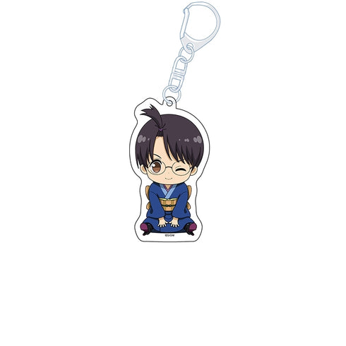 "Gintama: The New Movie - The Great Fire of Yoshiwara" Flat-Chested Girl Acrylic Keychain: Shinpachi Shimura