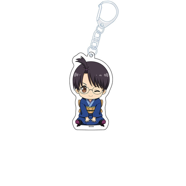 "Gintama: The New Movie - The Great Fire of Yoshiwara" Flat-Chested Girl Acrylic Keychain: Shinpachi Shimura