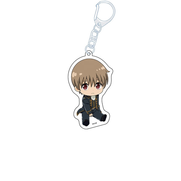 "Gintama: The New Movie - The Great Fire of Yoshiwara" Flat-Chested Girl Acrylic Keychain: Sogo Okita