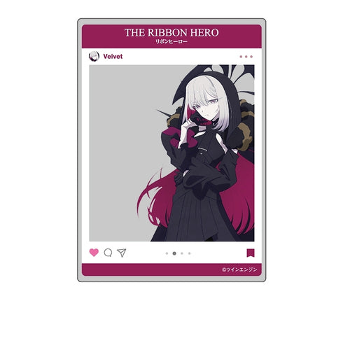 『THE RIBBON HERO リボンヒーロー』SNS風クリアカード ベルベット