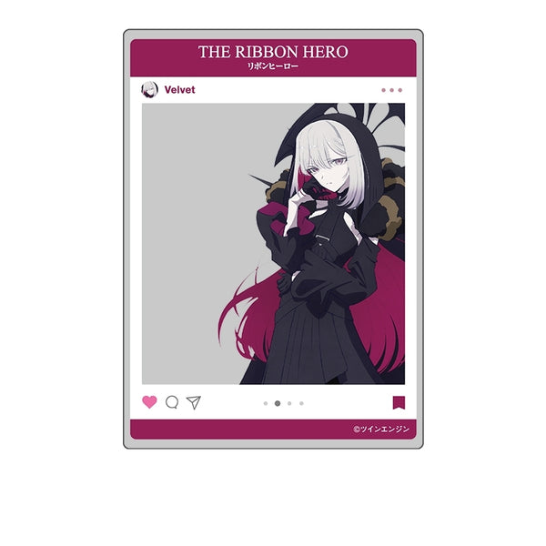 『THE RIBBON HERO リボンヒーロー』SNS風クリアカード ベルベット