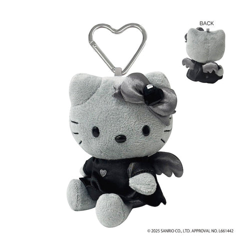 『HELLO KITTY BLACK ANGEL』ハローキティ エンジェルマスコットKH グレー【202510再販】