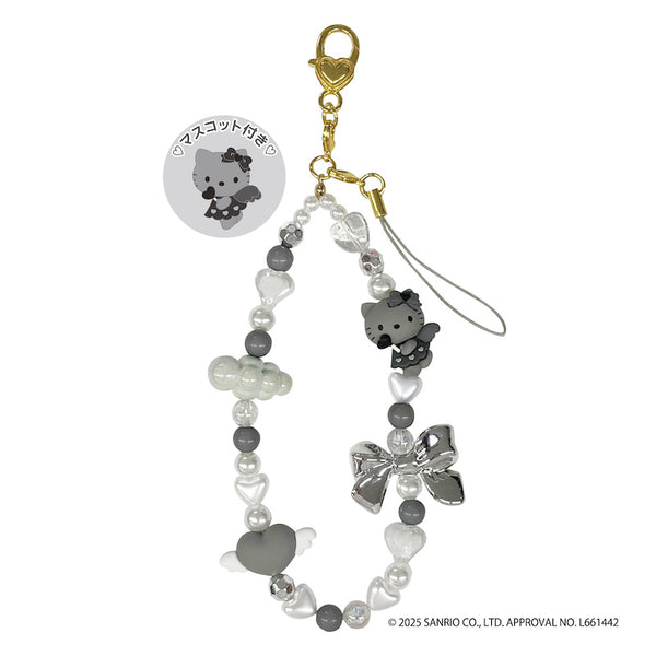 『ハローキティ』フォンストラップ グレー