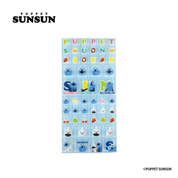 『パペットスンスン』タイルシール ブルー【202607再販】