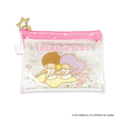 『リトルツインスターズ Wish Core』ミニクリアポーチ ほしぞら