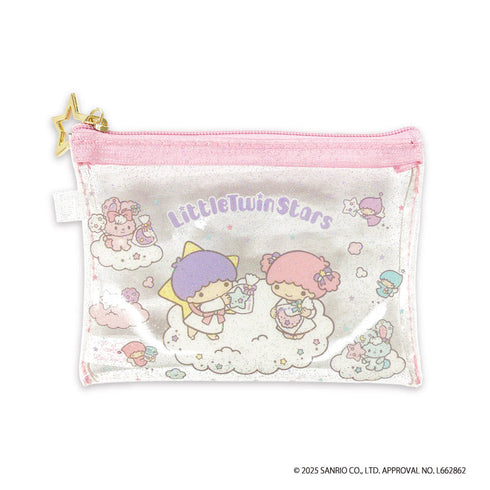 『リトルツインスターズ Wish Core』ミニクリアポーチ わたあめ