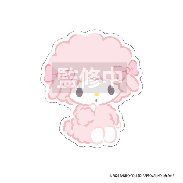 『マイスウィートピアノ』もふもふ刺繍ステッカー ピンク