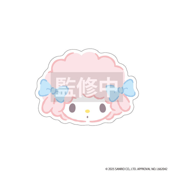 『マイスウィートピアノ』もふもふ刺繍ステッカー ブルー