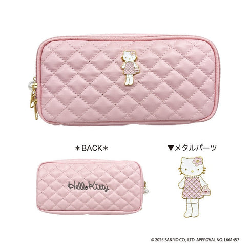 『ハローキティ』キルティングポーチ ピンク