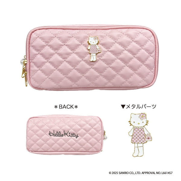 『ハローキティ』キルティングポーチ ピンク