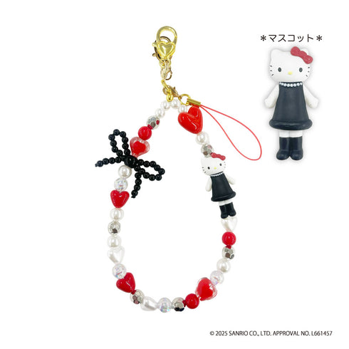 『ハローキティ』KT(Winter Ribbon) フォンストラップ レッド【202610再販】