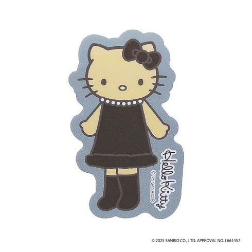 『ハローキティ』ダイカットステッカー ブラックドレス