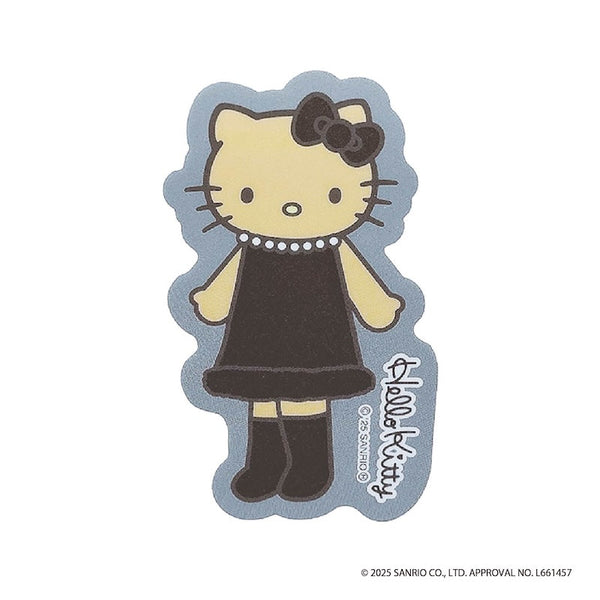 『ハローキティ』ダイカットステッカー ブラックドレス