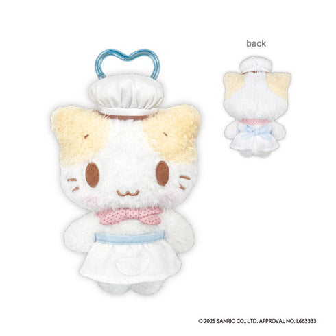 『マシュマロみたいなふわふわにゃんこ』カラビナ付きマスコット コック