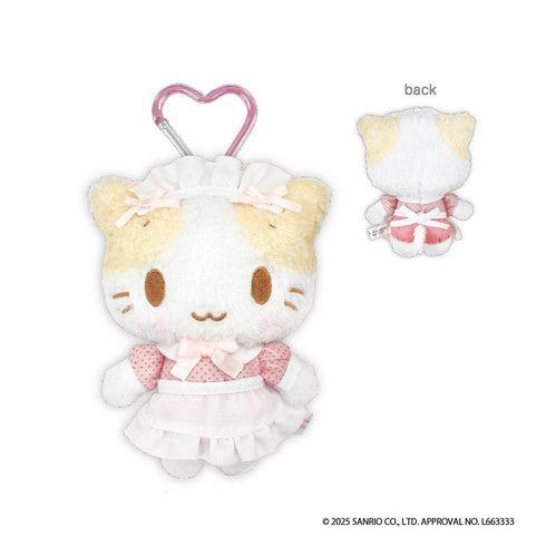 『マシュマロみたいなふわふわにゃんこ』カラビナ付きマスコット メイド