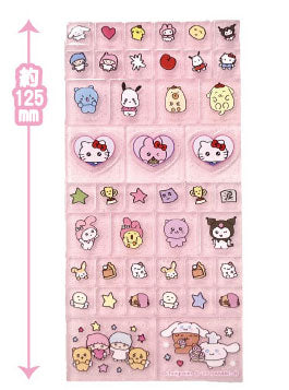 『チェゴシム×サンリオキャラクターズ』タイルシール ピンク