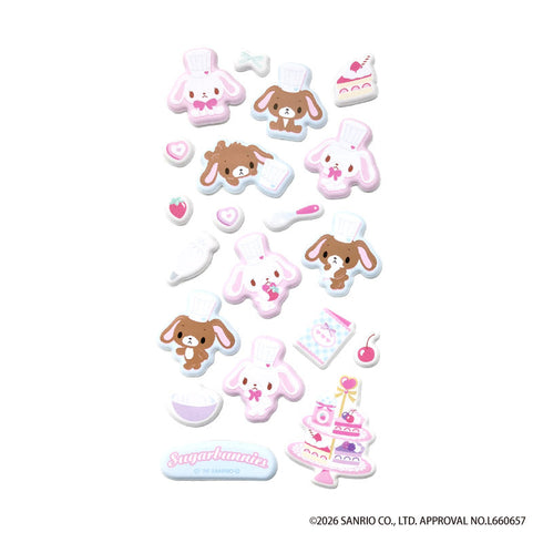 『シュガーバニーズ』ぷくぷくシール パティシェ