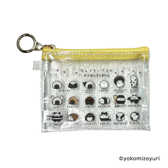 『なんでもいきもの』ミニクリアポーチ (イエロー)
