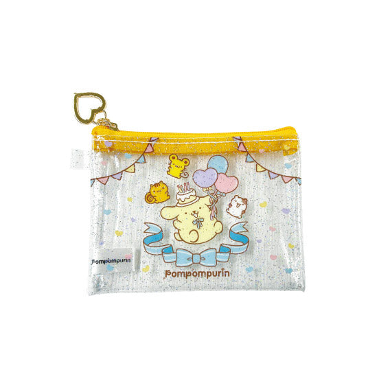 サンリオ『ポムポムプリン』ミニクリアポーチ イエロー