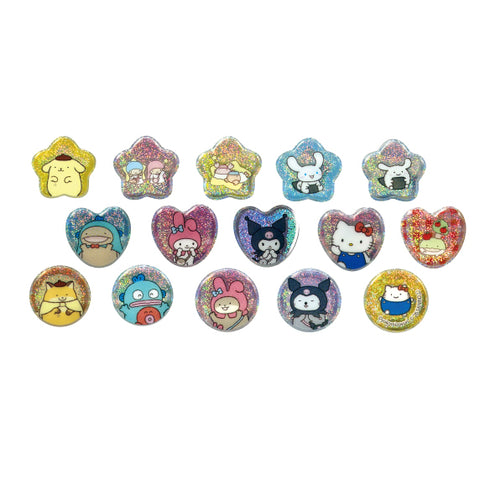 "Anything Goes Animals × Sanrio" Crystal Stickers (A)
