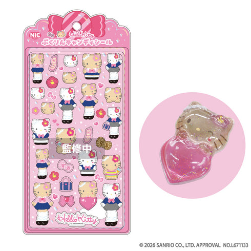 『サンリオキャラクターズ』MM♡KU♡KT ぷくりんキャンディシール (ハローキティ)