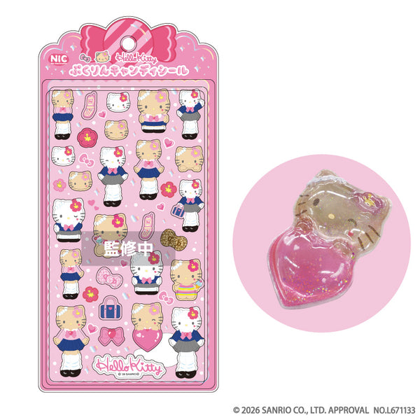 『サンリオキャラクターズ』MM♡KU♡KT ぷくりんキャンディシール (ハローキティ)