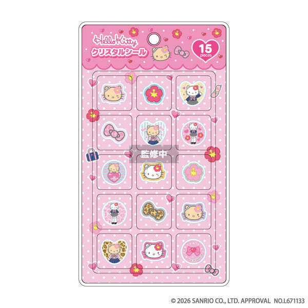 『サンリオキャラクターズ』MM♡KU♡KT クリスタルシール (ハローキティ)