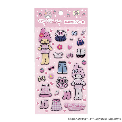 『サンリオキャラクターズ』MM♡KU♡KT おめかしシール (マイメロディ)
