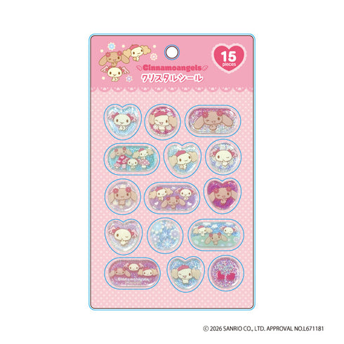 "Sanrio" Cinnamon Angels Crystal Sticker (Flower)