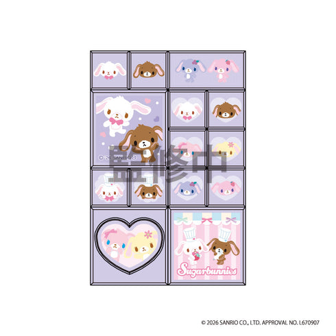"Sanrio Characters" Trading Mini Tile Stickers, 2 Boxes (10 Varieties Total)