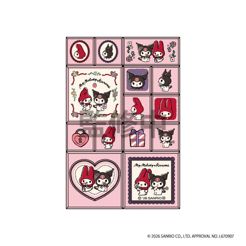 "Sanrio Characters" Trading Mini Tile Stickers, 2 Boxes (10 Varieties Total)