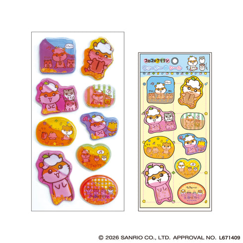 『サンリオキャラクターズ』『コロコロクリリン』ウォーターインシール カラフル