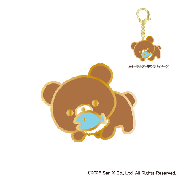 "Rilakkuma" Pin Keychain: Brown Bear
