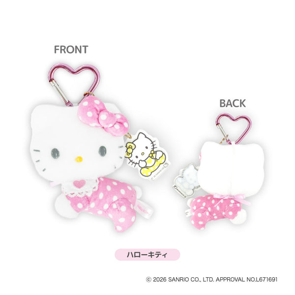 『Hello Kitty Lovely Babies♡ -ハローキティ ラブリーベイビーズ-』KT Lovely Babies カラビナ付きBABYマスコット ハローキティ