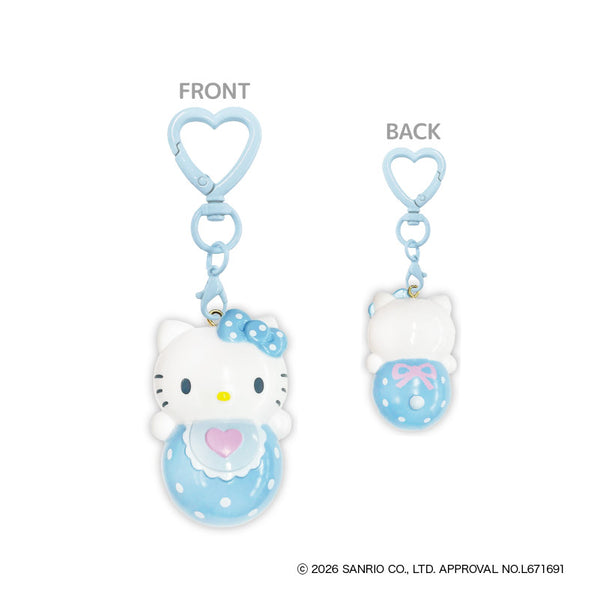 『サンリオ Hello Kitty Lovely Babies♡ -ハローキティ ラブリーベイビーズ-』KT Lovely Babies ころころちゃんキーホルダー ブルー