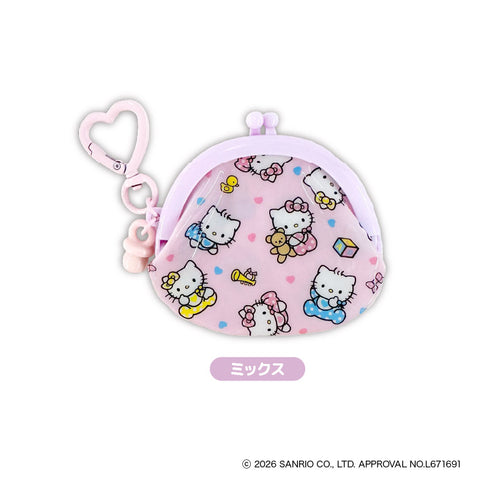 『サンリオ Hello Kitty Lovely Babies♡ -ハローキティ ラブリーベイビーズ-』KT Lovely Babies TDミニガマ口ポーチBOX(全6種)