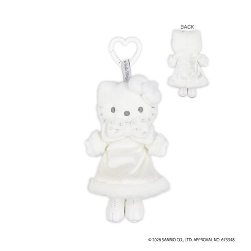 《Hello Kitty》KT(Winter Ribbon)造型掛飾 白色