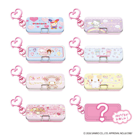 『サンリオキャラクターズ』TDミニ缶ペンケースキーホルダーBOX(全8種)