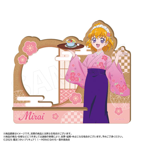 『魔法つかいプリキュア!!~MIRAI DAYS~』描き下ろし甘味処ver. 木製スマホスタンド A 朝日奈みらい