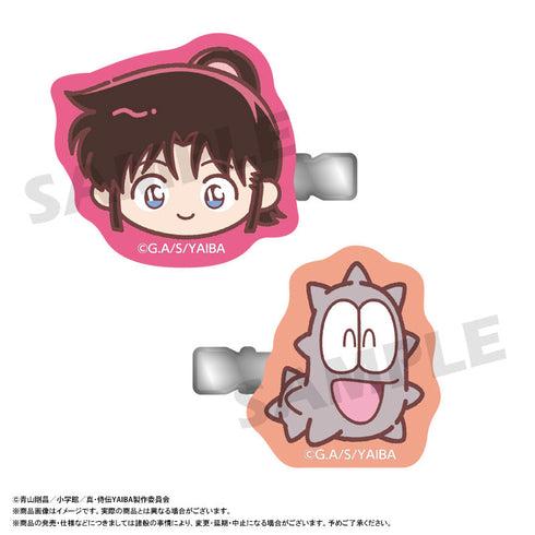 『真・侍伝YAIBA』ゆるころフェイス ヘアクリップセット B 峰 さやか&ナマコ男