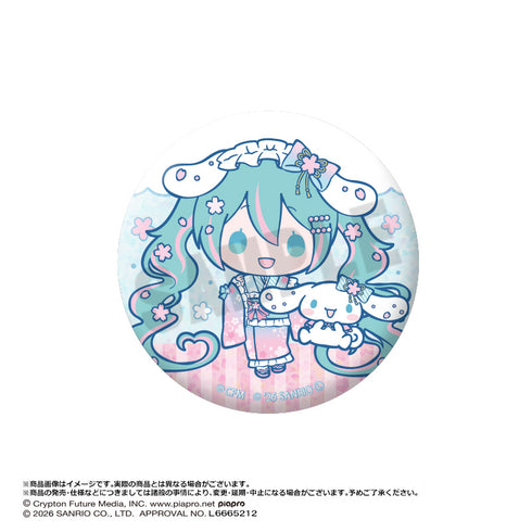 『初音ミク×シナモロール』夢桜ver. トレーディンググリッター缶バッジ vol.2【BOX】
