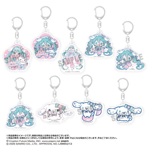 『初音ミク×シナモロール』夢桜ver. トレーディングアクリルキーホルダー【BOX】