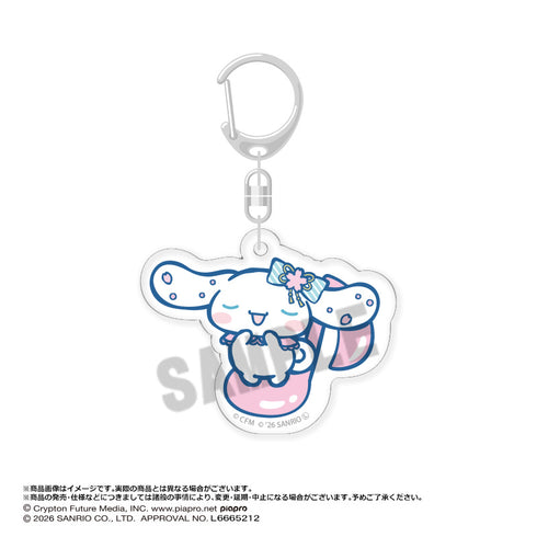 『初音ミク×シナモロール』夢桜ver. トレーディングアクリルキーホルダー【BOX】