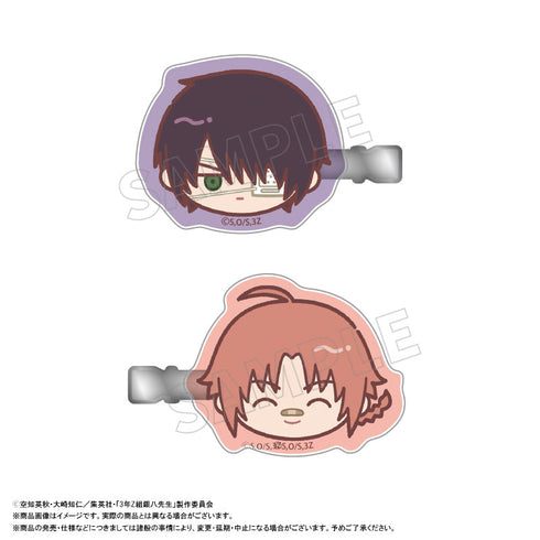 『3年Z組銀八先生』ゆるころフェイス ヘアクリップセット C 高杉晋助&神威