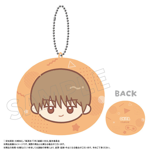 『3年Z組銀八先生』ゆるころフェイス ミニクッションキーホルダー C 沖田総悟